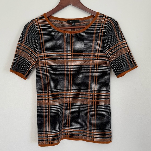 Ann Taylor Brown Wool Blend Tee - Picture 1 of 6
